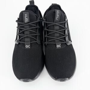 KURU ATOM Waterproof Women's 8 M Jet Black Plantar Fasciitis Walking Shoes NWOB